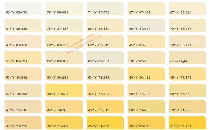10 Bảng màu tông màu vàng cam - phối màu ấm | DesignerVN