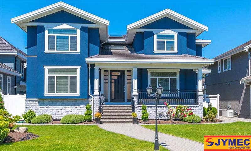 Top 10 mẫu sơn nhà màu xanh yêu thích nhất 2023