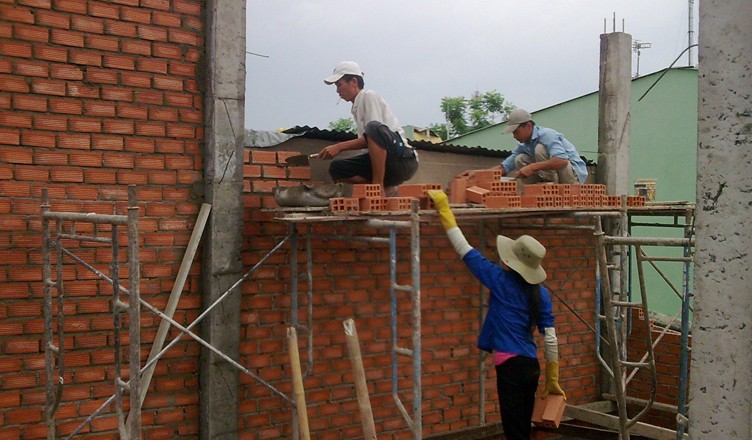 Thợ xây trát ốp lát 0965.559.334 thi công ốp lát tường tại Hà Nội