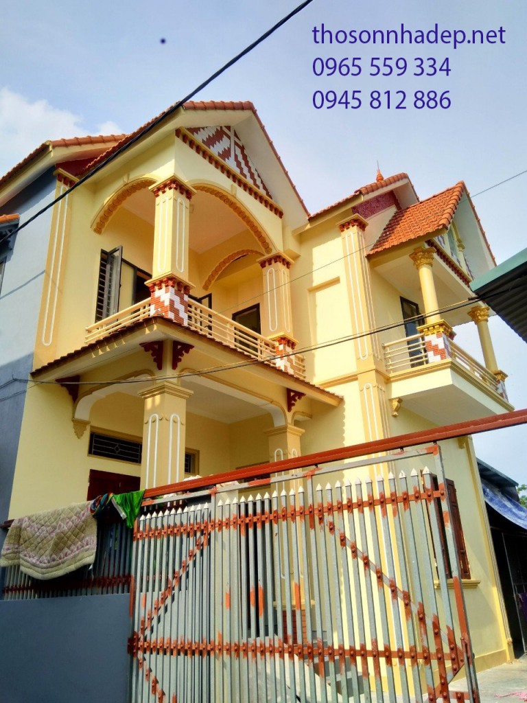 Top màu sơn nhà màu vàng truyền thống sơn nhà màu vàng