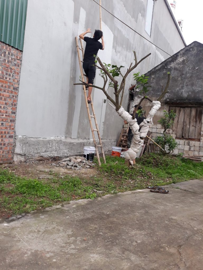 Thợ thi công mặt tiền sơn ngoài trời theo m2 báo giá sơn nhà theo m2