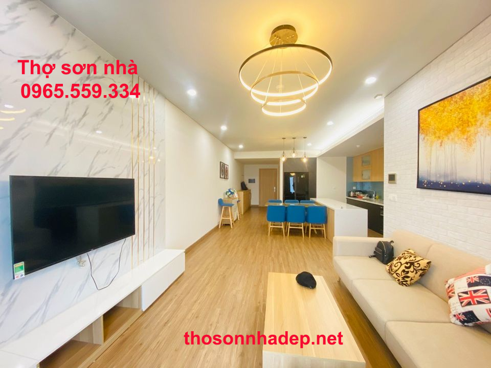 Thợ sơn nhà chung cư Lê Văn Lương Thanh Xuân Màu sơn căn hộ chung cư Lê Văn Lương