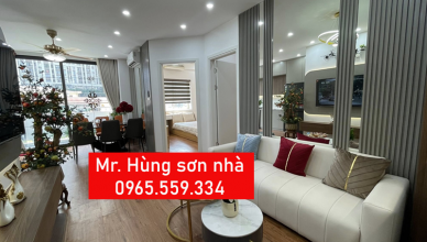 Chi phí sơn lại căn hộ chung cư cũ 79 m2