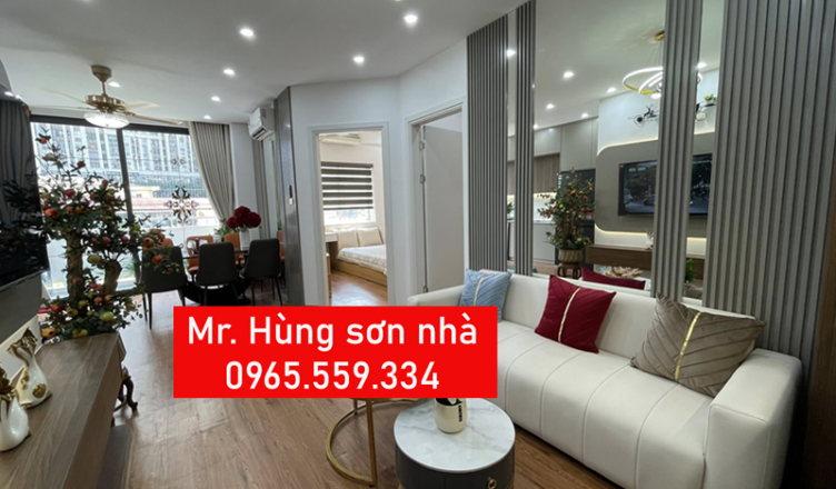 Chi phí sơn lại căn hộ chung cư cũ 79 m2