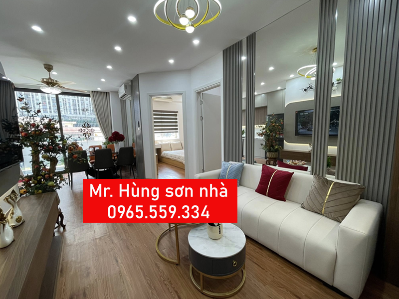 Chi phí sơn lại căn hộ chung cư cũ 79 m2