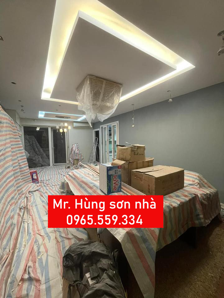 Sơn lại căn hộ chung cư Hà Nội 84 m2