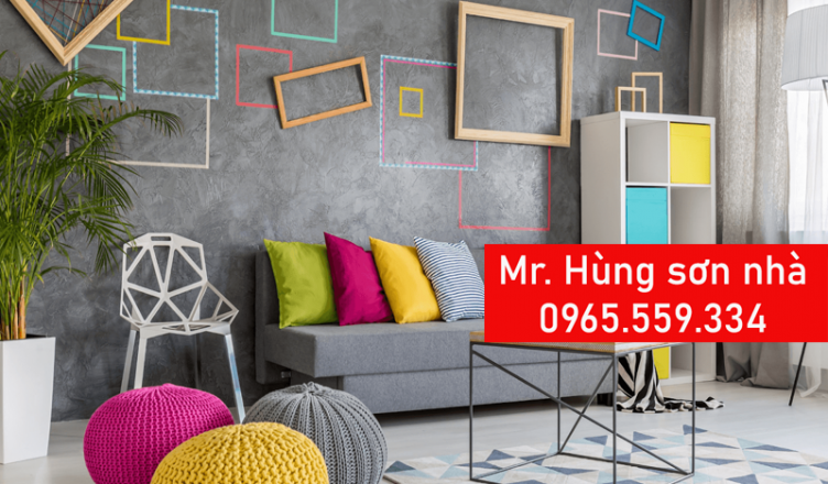 Thợ sơn nhà cách điệu Hà Nội Mr. Hùng